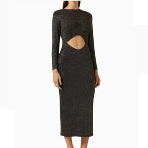 NEW Sandro Embellished Cut-Out Dress